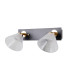 Orella Twin Ceiling Spotlight Matt Black Gold 3000K Warm White 2xLED-1