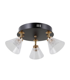 Orella Ceiling Spotlight Clusters Matt Black Gold 3000K Warm White 3xLED-1