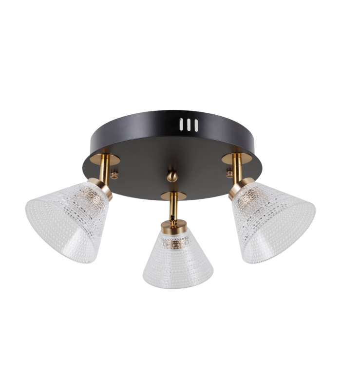 Orella Ceiling Spotlight Clusters Matt Black Gold 3000K Warm White 3xLED-1
