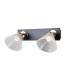 Orella Twin Ceiling Spotlight Matt Black Gold 3000K Warm White 2xLED-2