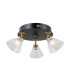Orella Ceiling Spotlight Clusters Matt Black Gold 3000K Warm White 3xLED-2