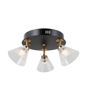 Orella Ceiling Spotlight Clusters Matt Black Gold 3000K Warm White 3xLED-2