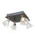 Orella Ceiling Spotlight Clusters Matt Black Gold 3000K Warm White 4xLED-2