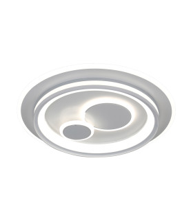 Parco Round LED Semi Flush Ceiling Light White 3000/4000/6500K Light Remote Control Dimmable.-1