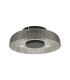 Passo Bowl Semi Flush Ceiling Light Grey Black 3000K Warm White-1