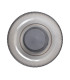 Passo Bowl Semi Flush Ceiling Light Grey Black 3000K Warm White-3
