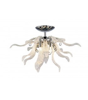 Ceiling 6 Light G9 Polished Chrome, Sand Glass - 1