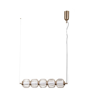 Pedro Bar Pendant Ceiling Light Gold 3000K Warm White 5xLED-1