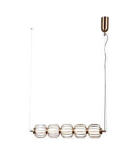 Pedro Bar Pendant Ceiling Light Gold 3000K Warm White 5xLED-2