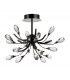 Semi Flush Ceiling 9 Light G4 Black Chrome, Clear Crystal - 1