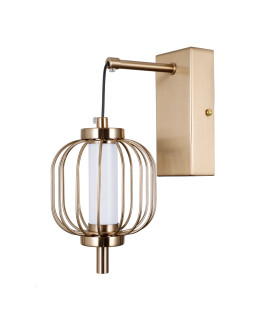 Pedro Round Wall Lamp Gold 3000K Warm White-1