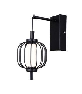 Pedro Wall Lamp Matt Black Chrome 3000K Warm White-2
