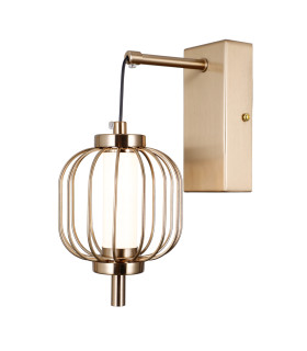 Pedro Round Wall Lamp Gold 3000K Warm White-2