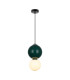 Pieve Slim Pendant Ceiling Light Green Matt White 3000K Warm White-1