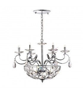 Ceiling Pendant 6+3 Light G9 Polished Chrome, Crystal - 1