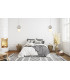 Pieve Slim Pendant Ceiling Light Grey Matt White with Opal Grey Glass Ceramics Shade 3000K Warm White-5