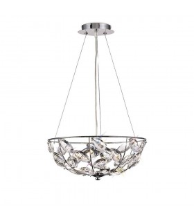 Ceiling Pendant 4 Light G9 Polished Chrome, Crystal - 1