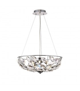 Ceiling Pendant 6 Light G9 Polished Chrome, Crystal - 1