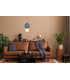 Pieve Small Slim Pendant Ceiling Light Blue Matt White with Blue Glass Ceramics Shade 3000K Warm White-5