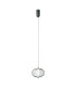 Rabel Wire Frame Pendant Ceiling Light Matt Black 3000K Warm White-1