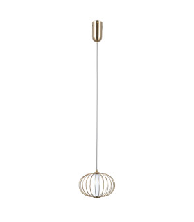 Rabel Wire Frame Pendant Ceiling Light Gold 3000K Warm White-1