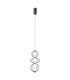 Rabel Wire Frame Pendant Ceiling Light Matt Black 3000K Warm White 3xLED-2