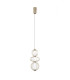 Rabel Wire Frame Pendant Ceiling Light Gold 3000K Warm White 3xLED-1