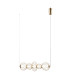 Rabel Wire Frame Pendant Ceiling Light Gold 3000K Warm White 5xLED-2