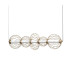 Rabel Wire Frame Pendant Ceiling Light Gold 3000K Warm White 5xLED-3