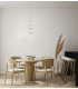 Rabel Wire Frame Pendant Ceiling Light Gold 3000K Warm White 3xLED-5