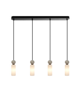 Santos Bar Pendant Ceiling Light Matt Black-1