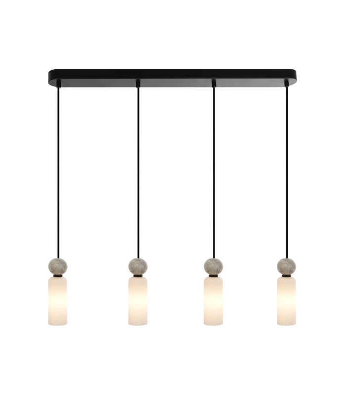 Santos Bar Pendant Ceiling Light Matt Black-1
