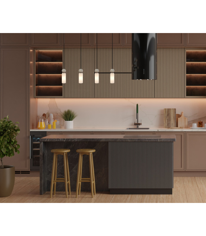 Santos Bar Pendant Ceiling Light Matt Black-5