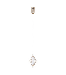 Sevil Wire Frame Pendant Ceiling Light Gold 3000K Warm White-1