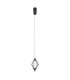 Sevil Wire Frame Pendant Ceiling Light Matt Black Chrome 3000K Warm White-2
