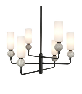 Santos Multi Arm Pendant Ceiling Light Matt Black-2