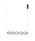 Sevil Wire Frame Pendant Ceiling Light Matt Black Chrome 3000K Warm White 5xLED-2