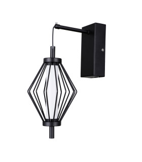 Sevil Wall Lamp Matt Black Chrome 3000K Warm White-1
