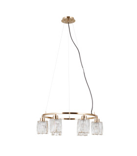 Simona Multi Arm Pendant Ceiling Light Gold 6xE14-1