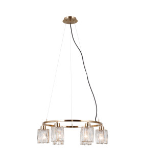 Simona Multi Arm Pendant Ceiling Light Gold 6xE14-2