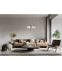 Simona Multi Arm Pendant Ceiling Light Matt Black Chrome 6xE14-5