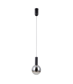 Strela Slim Pendant Ceiling Light Matt Black 3000K Warm White-1