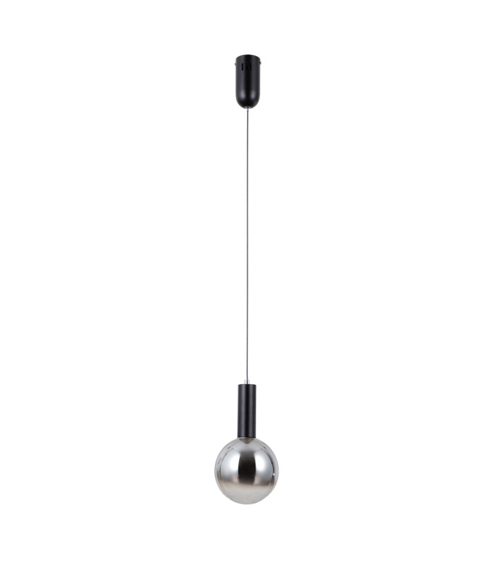 Strela Slim Pendant Ceiling Light Matt Black 3000K Warm White-1