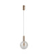 Strela 20cm Globe Pendant Ceiling Light Gold 3000K Warm White-1