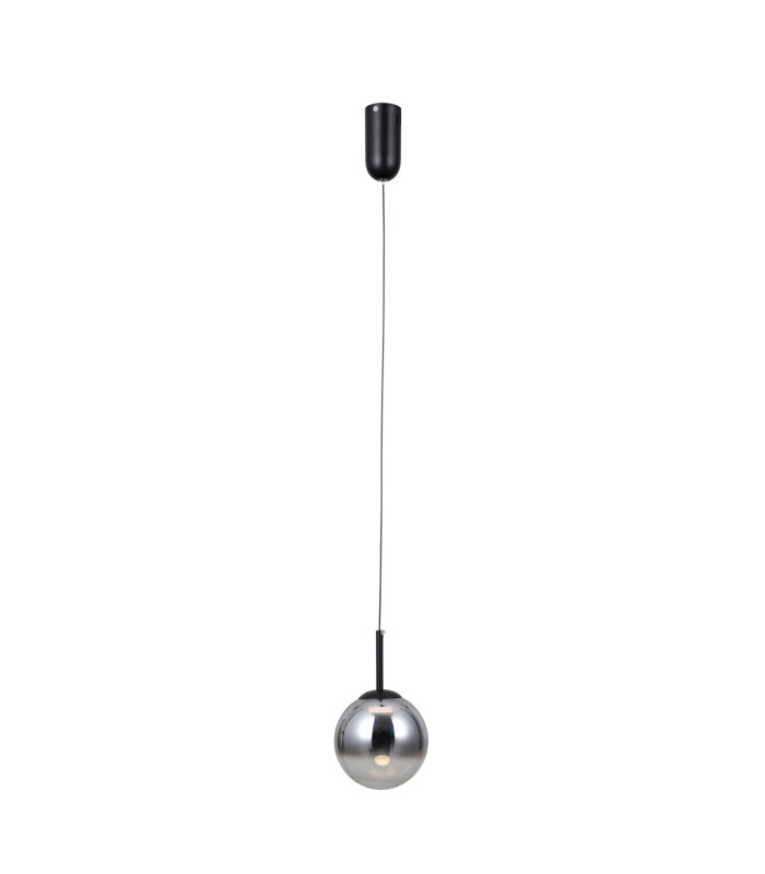 Strela Slim Pendant Ceiling Light Matt Black 3000K Warm White-2