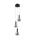 Strela Cluster Pendant Ceiling Light Matt Black 3000K Warm White 3xLED-1