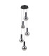 Strela Cluster Pendant Ceiling Light Matt Black 3000K Warm White 5xLED-1