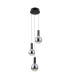 Strela Cluster Pendant Ceiling Light Matt Black 3000K Warm White 3xLED-2