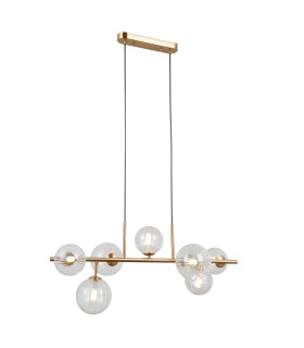 Toledo Globe Pendant Ceiling Light Gold 7xG9-2