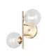 Toledo Globe Wall Lights Gold 2xG9-2